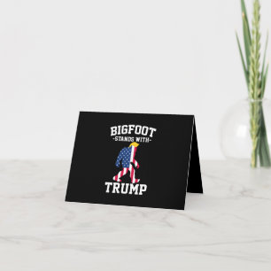 Bigfoot unterstützt Trump 2024 Wahlen Karte