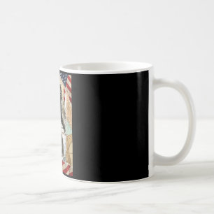 Bigfoot USA Amerikanische Flagge Sasquatch patriot Kaffeetasse