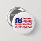 Bigfoot-USA-Flag Button (Vorne & Hinten)