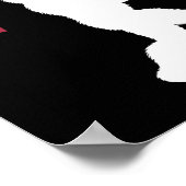 Bigfoot USA-Flagge  Poster (Ecke)