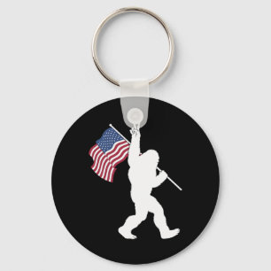 Bigfoot USA-Flagge Schlüsselanhänger