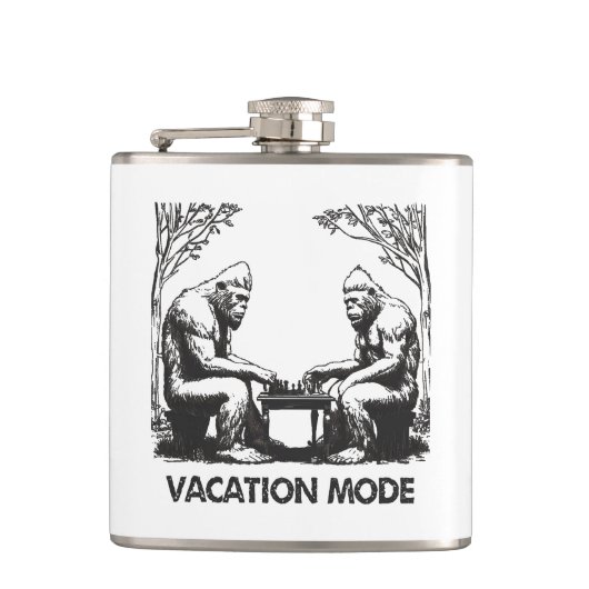 Bigfoot Vacacation Mode Schach Flachmann (Vorderseite)