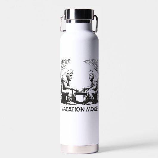 Bigfoot Vacacation Mode Schach Trinkflasche (Vorne)