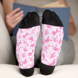 Bigfoot Valentine's Sock in Pink Socken