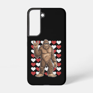 Bigfoot Valentinstag Lustige Herzen Sasquatch Lieb Samsung Galaxy Hülle