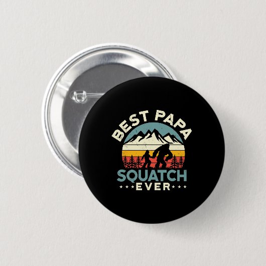 Bigfoot Vater Sasquatch Vater Der Mensch und die W Button (Vorne & Hinten)