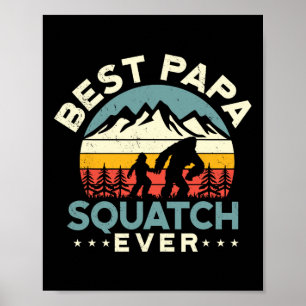 Bigfoot Vater Sasquatch Vater Der Mensch und die W Poster