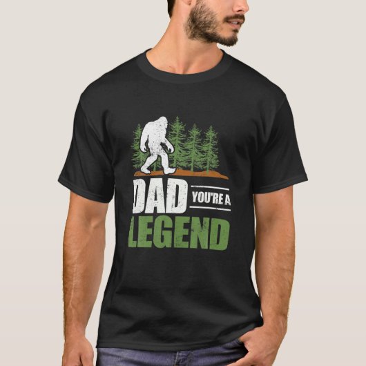 Bigfoot Vater Sie sind ein Legend Funny Sasquatch  T-Shirt (Vorderseite)