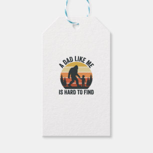 Bigfoot-Vater wie mich zu finden ist schwer Vintag Geschenkanhänger