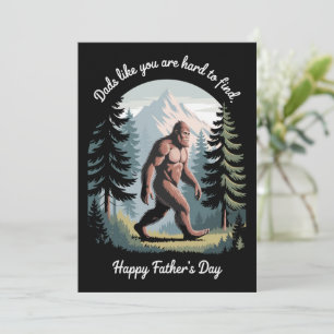 Bigfoot Vatertag Sasquatch Funny Vater Einladung