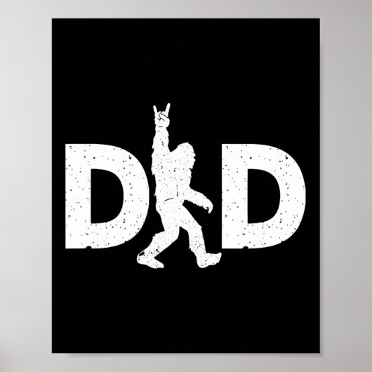 Bigfoot Vathers Day Poster (Vorne)