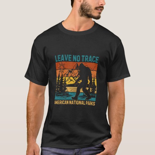 Bigfoot Verließ No Trace American National T-Shirt (Vorderseite)
