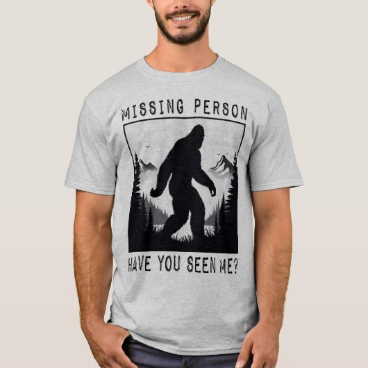 BIGFOOT - Vermisste Person T-Shirt (Vorderseite)