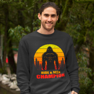 Bigfoot Versteckte-Such-Meister Lustiges Geschenk Sweatshirt