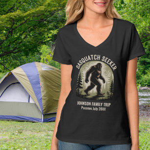 BigFoot-Wald-Sasquatch-Sucher-Familienurlaub T-Shirt