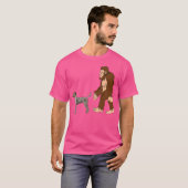 Bigfoot Walking Catahoula Leopard Hundeshirt Ufo B T-Shirt (Vorne ganz)