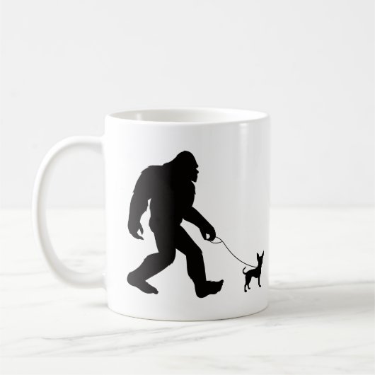 Bigfoot Walking Chihuahua Kaffeetasse (Links)