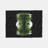 Bigfoot Walking Forest Sasquatch Woods Parks Men W Fleecedecke (Vorderseite (Horizontal))