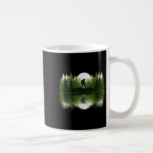 Bigfoot Walking Forest Sasquatch Woods Parks Men W Kaffeetasse (Rechts)