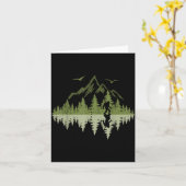 Bigfoot Walking Forest Sasquatch Woods Parks Men W Karte (Gelbe Blume)