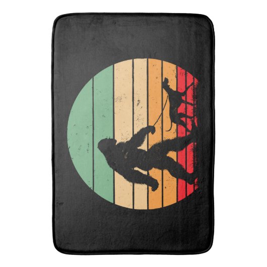 Bigfoot Walking German Kurzhaar Pointer Dog Vin Badematte (Vorderseite Vertikal)