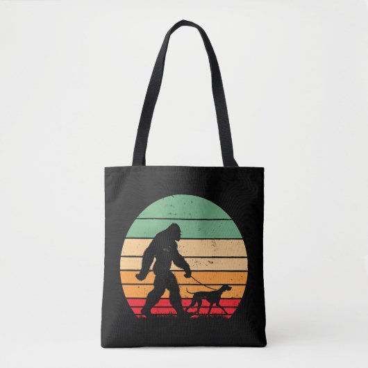 Bigfoot Walking German Kurzhaar Pointer Dog Vin Tasche (Vorderseite)