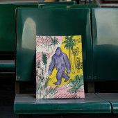 Bigfoot Walking Poster Druck Wandkunst