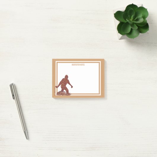 Bigfoot Walking Sasquatch Fun Bigfooter Notes Post-it Klebezettel (Büro)