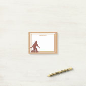 Bigfoot Walking Sasquatch Fun Bigfooter Notes Post-it Klebezettel (Auf Schreibtisch)
