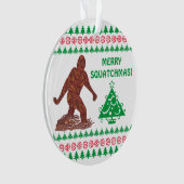 Bigfoot Walking Sasquatch Weihnachten Niedlich Ornament (Vorderseite)