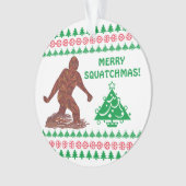 Bigfoot Walking Sasquatch Weihnachten Niedlich Ornament (Vorderseite)