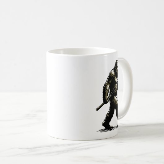 Bigfoot Walleye Hunting Angler Sasquatch Walleye F Kaffeetasse (VorderseiteRechts)