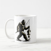 Bigfoot Walleye Hunting Angler Sasquatch Walleye F Kaffeetasse (Links)