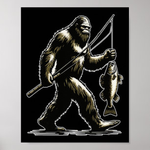 Bigfoot Walleye Jagd Angler Sasquatch Walleye F Poster
