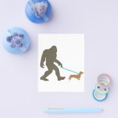 Bigfoot Wandern Dackel Sasquatch Dackel Dog Gesche Flyer (Einzeln)