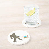 Bigfoot Wandern Dackel Sasquatch Dackel Dog Gesche Getränkeuntersetzer (Seite)