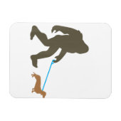 Bigfoot Wandern Dackel Sasquatch Dackel Dog Gesche Magnet (Horizontal)
