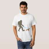 Bigfoot Wandern Dackel Sasquatch Dackel Dog Gesche T-Shirt (Vorne ganz)