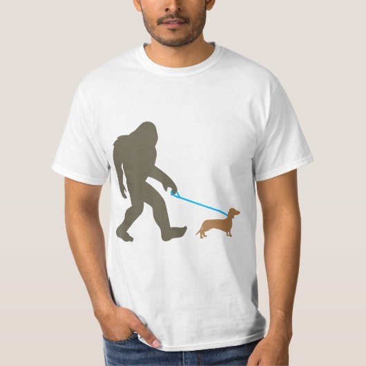 Bigfoot Wandern Dackel Sasquatch Dackel Dog Gesche T-Shirt (Vorderseite)