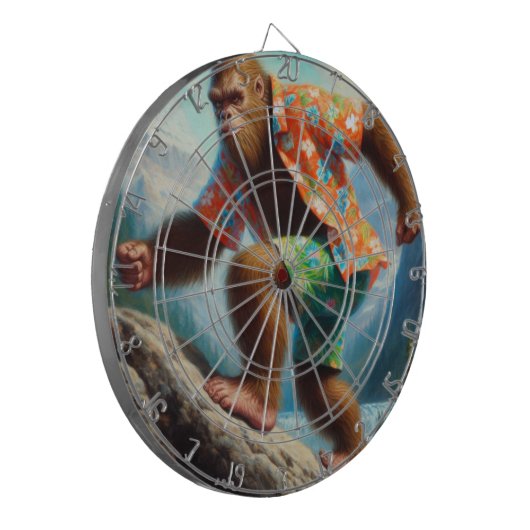 Bigfoot Wandern Dartscheibe (Vorderseite Links)