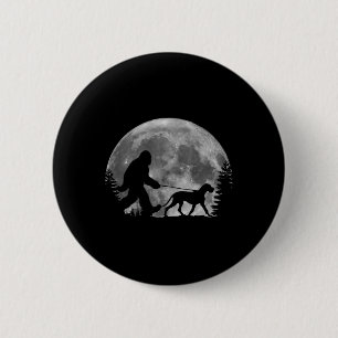 Bigfoot Wandern Ein Hund Funny Great Dane Liebhabe Button