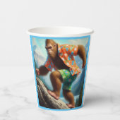 Bigfoot Wandern Pappbecher (Rückseite)