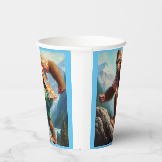 Bigfoot Wandern Pappbecher (Rechts)