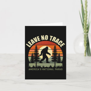 Bigfoot Wandern und Camping Lustig Vi Hinterlasse Karte