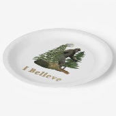 Bigfoot-Ware Pappteller (Schrägansicht)