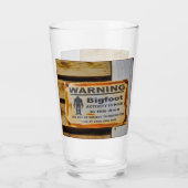 Bigfoot-Warnung Glas (Rückseite)