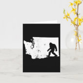 Bigfoot Washington Staat Map Sasquatch Men Women G Karte (Gelbe Blume)
