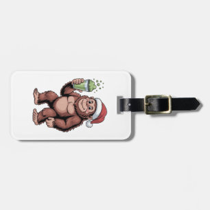 Bigfoot Weihnachten Sasquatch Matcha Liebhaber Gepäckanhänger