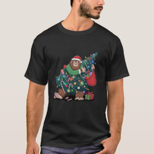 Bigfoot Weihnachtsbaum getangled Funny Holiday Sas T-Shirt