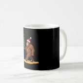 Bigfoot-Weihnachtsbaum-Santa-Hut (1) Kaffeetasse (VorderseiteRechts)